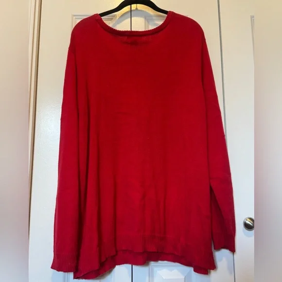 Laura Scott Red Scottie Dog Sweater Women’s 2X Pullover Top - Picture 2 of 4